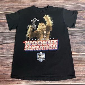 MLB LA Dodgers x Star Wars T-Shirt Wookie Sensation Chewbacca Unisex Size XS